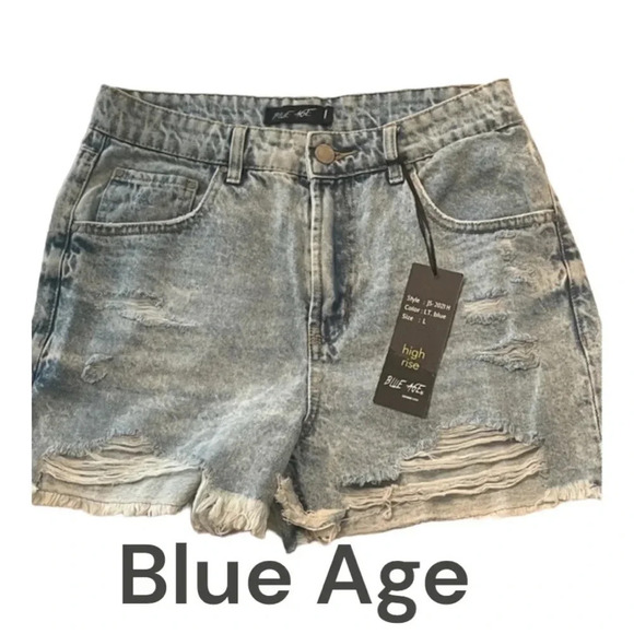 Blue Age Denim Shorts‎ - Picture 1 of 6